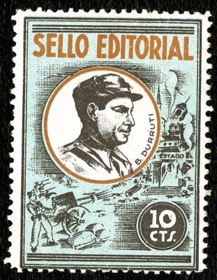 Spanish Civil War Stamp: Anarchists