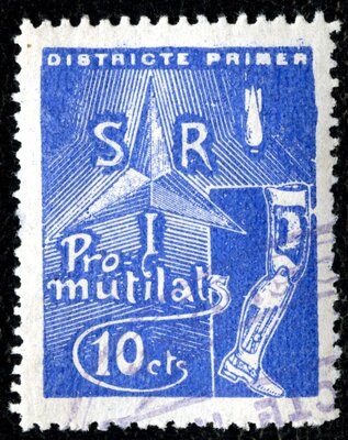 Spanish Civil War Stamp: International Red Aid