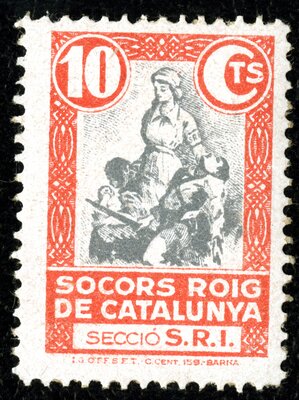 Spanish Civil War Stamp: International Red Aid