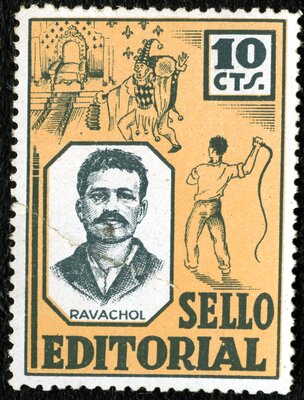 Spanish Civil War Stamp: Anarchists